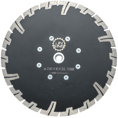 Warmpers D230mm T-type Diamantgereedschap voor het droog snijden van steen met beschermende tanden