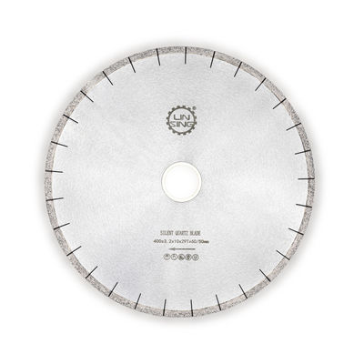 40 mm CrN Finishing Professional Diamond Saw Blade voor snel snijden van kwarts D400mm