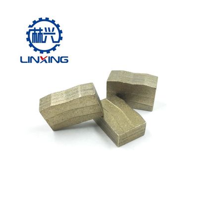 LINXING Diamantsegmenten voor het snijden van graniet 900 mm-4200 mm en conieker segmentvorm
