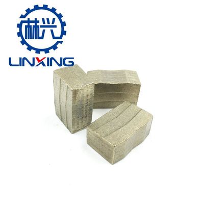 LINXING Diamantsegmenten voor het snijden van graniet 900 mm-4200 mm en conieker segmentvorm