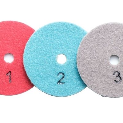 3 Steps Polijstkussens voor nat polijsten Granite Marble Tile Slab Hars en Diamant