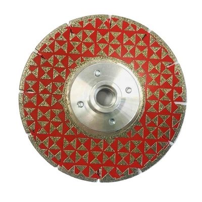 180 mm geelektroplateerde marmeren snijplaat met M14 flens en OEM-ondersteuning op maat
