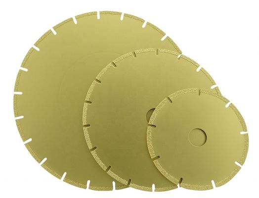 230 mm Marmer snijden en polijsten Vacuum Brazed Zaagblad met Ti-gecoate afwerking