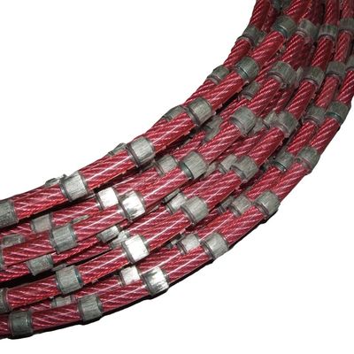 7.3 8.3 mm Diamantdraadzaag voor het vierkant maken en profileren van granitmarmerblokken gegarandeerd