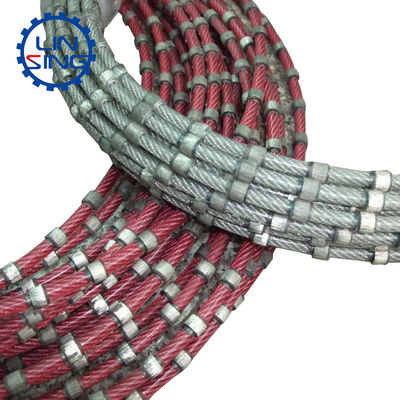 7.3 8.3 mm Diamantdraadzaag voor het vierkant maken en profileren van granitmarmerblokken gegarandeerd