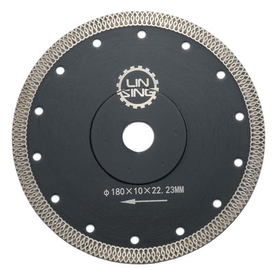 180 mm Turbo Diamond Saw Blade voor het snijden en slijpen van gereedschappen op keramische marmeren tegels