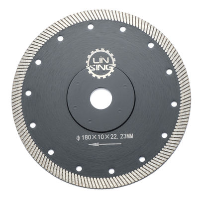 180 mm Turbo Diamond Saw Blade voor het snijden en slijpen van gereedschappen op keramische marmeren tegels