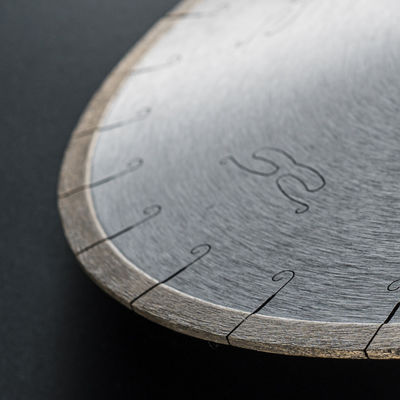 Marmer snijden met een diamantlem met 65 Mn staalmateriaal en efficiëntie