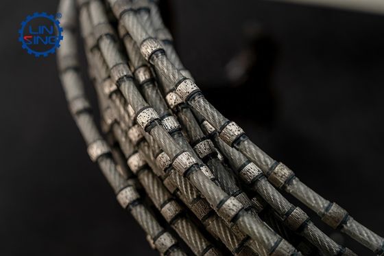 Steen snijden Diamant draad zag met 11.0mm Perlen Diameter en 37pcs Perlen per Meter