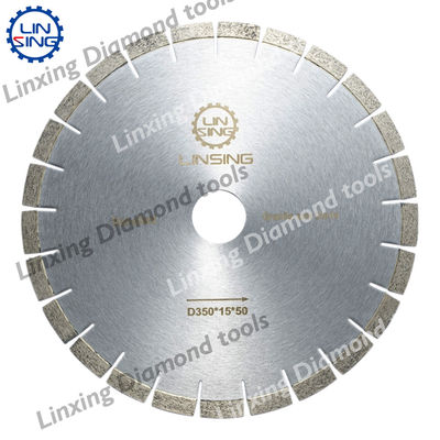 D340/400/450mm Diamantzaagmes voor scherp snijden van graniet 24 tanden per inch Design