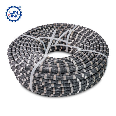 Diamantdraadzaag Versterkt betonnen snijtouw 11,5 mm Rubber Spring Draad met steun