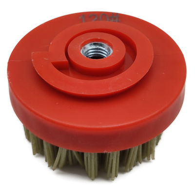 Diamant Abrasive Grains Ronde Nylon Borstel voor Marmer Granit Antiek Oppervlak OEM