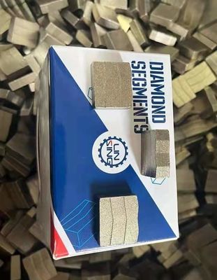 13/15/20mm Zilveren meerbladen Diamantsegment voor het snijden van marmeren graniet 5,5-6,5 mm