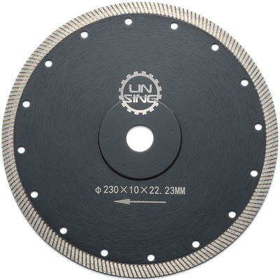 Scherpte Turbo Type 9" Inch 230mm M14 Diamantzaagblad voor het snijden van steenkeramiek