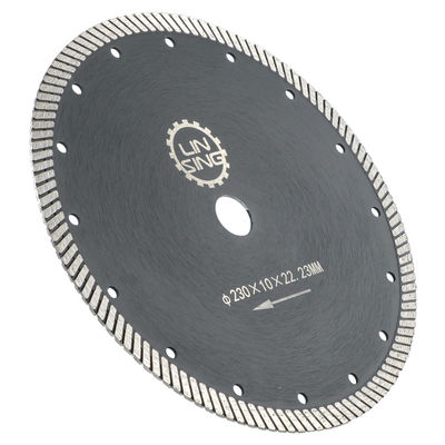 Scherpte Turbo Type 9" Inch 230mm M14 Diamantzaagblad voor het snijden van steenkeramiek