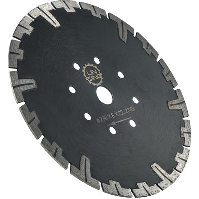 Warmpers D230mm T-type Diamantgereedschap voor het droog snijden van steen met beschermende tanden