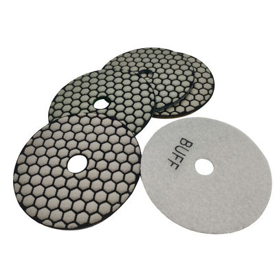 Gepersonaliseerde 3"/4"/5"/6" droge flexibele diamant-sandplaat voor steenpoetsmachine