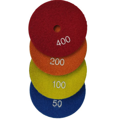 Gepersonaliseerde 3"/4"/5"/6" droge flexibele diamant-sandplaat voor steenpoetsmachine