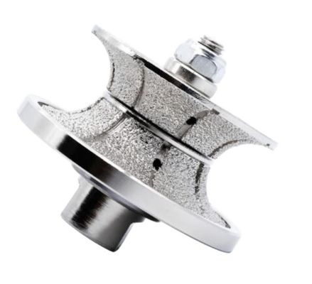 Geelektroplateerde diamanten router bit V30 D75MM voor het profileren en slijpen van precieze steen
