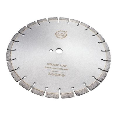 350 mm betonnen lasergeweld diamantzaagmes voor het snijden van beton 24Z zonder splintering