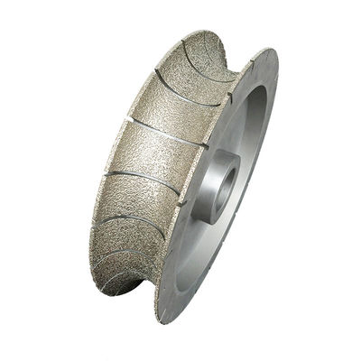 64-134 mm lange levensduur Steenblokprofielwerktuigen CNC Vacuum Drazed Diamant slijpwiel Voor profilen