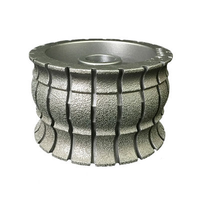 64-134 mm lange levensduur Steenblokprofielwerktuigen CNC Vacuum Drazed Diamant slijpwiel Voor profilen