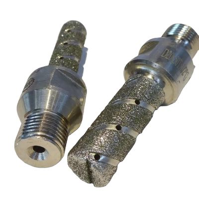 60 mm lengte zilver geelektroplateerd vingerafdruk diamant boorgereedschap voor granietmarmer