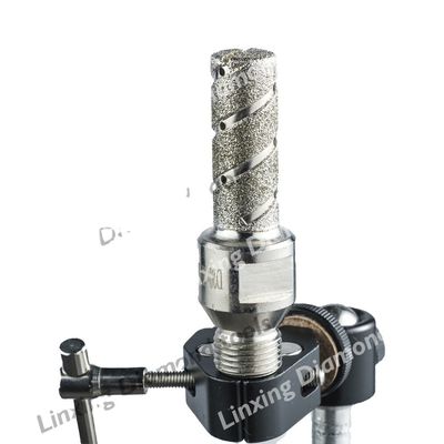 60 mm lengte zilver geelektroplateerd vingerafdruk diamant boorgereedschap voor granietmarmer