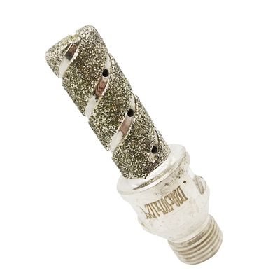 60 mm lengte zilver geelektroplateerd vingerafdruk diamant boorgereedschap voor granietmarmer