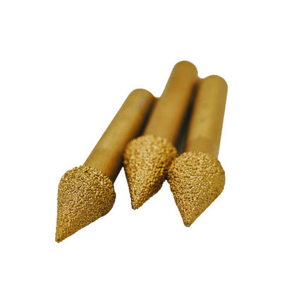Op maat gemaakte OBM-ondersteuning Vacuum Brazed Engraving Bits voor fijn slijpen van metalen steenkanten