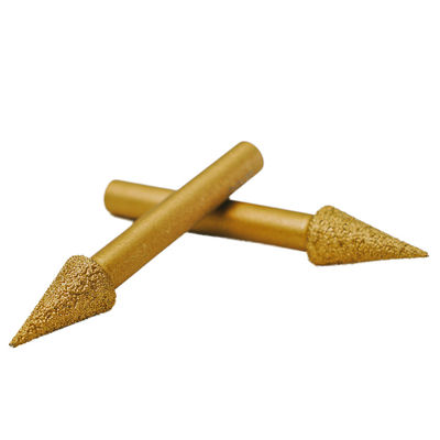 Op maat gemaakte OBM-ondersteuning Vacuum Brazed Engraving Bits voor fijn slijpen van metalen steenkanten