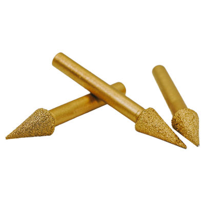 Op maat gemaakte OBM-ondersteuning Vacuum Brazed Engraving Bits voor fijn slijpen van metalen steenkanten