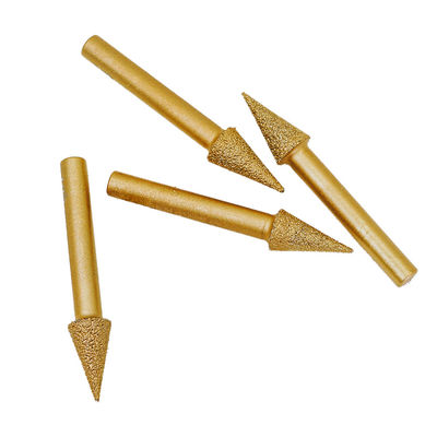 Op maat gemaakte OBM-ondersteuning Vacuum Brazed Engraving Bits voor fijn slijpen van metalen steenkanten