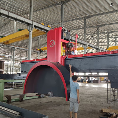 Linsing Four Post Guide Multi Blade Bridge Saw Machine voor het snijden van granietblokken