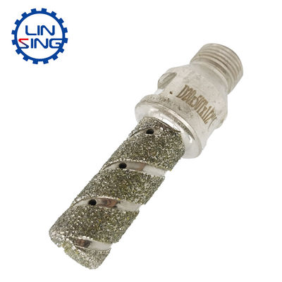 6 mm Vacuum Brazed Diamond Finger Bits voor Marble Drilling Feed Rate 24-48 "per minuut