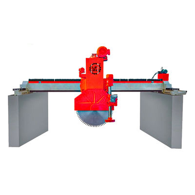 Steenblokmaaier met horizontale plus verticale brugzaag en PLC-besturingssysteem