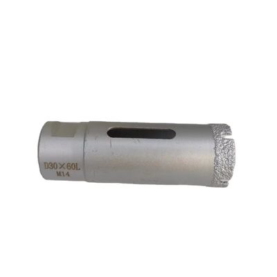 35 mm M14 Diamantstuk voor droogboren Gesegmenteerd Dekton porselein op zwart staal