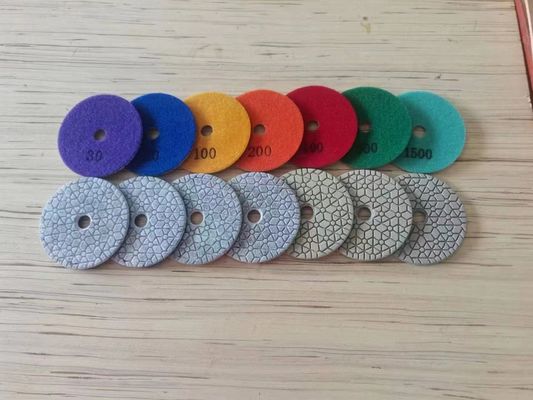 125 mm natte polijstkussing voor het polijsten van graniet, marmer, steen en hars