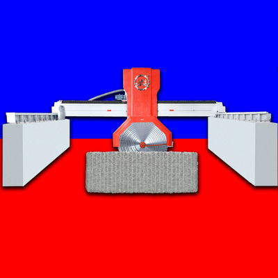 Vette grote steensnijmachine voor granieten platen 7.5KW Multi Saw Blade Cutter 12000 kg