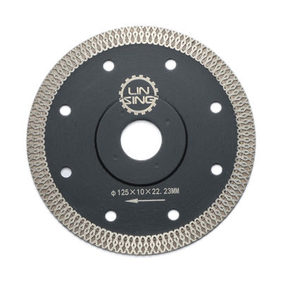 5/8in Arbor Grootte 105MM 115MM Turbo Diamond Cutting Saw Blade met Diamond Powder Alloy Steel