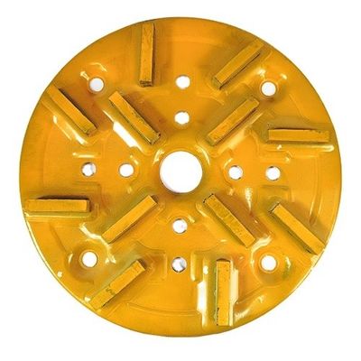 Op maat gemaakte steunmetalen diamanten slijpplaat voor het polijsten van ronde granieten