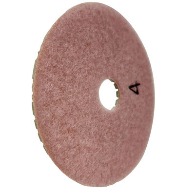 A-graad 4 inch harsbinding 4 stap flexibel polijsten pads voor droog op maat ondersteuning ODM