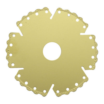 Hoog snijvermogen 200 mm Vacuum gebreid diamantzaagblad voor het snijden van nat graniet