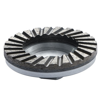 Cup-vormige diamantbekerwiel voor hoekmeulmachine voor het slijpen van steen, marmer, graniet en beton