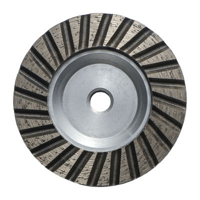 Aluminiumbeker Turbo Segmenten Diamanten slijpplaat Voor het polijsten van stenen platen