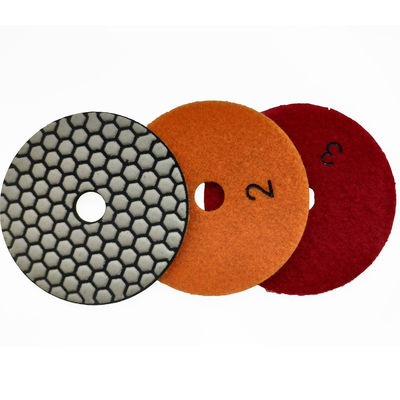 Gepersonaliseerde kleuren 3-stap harsband flexibel polijsten pads voor granietmarmer beste