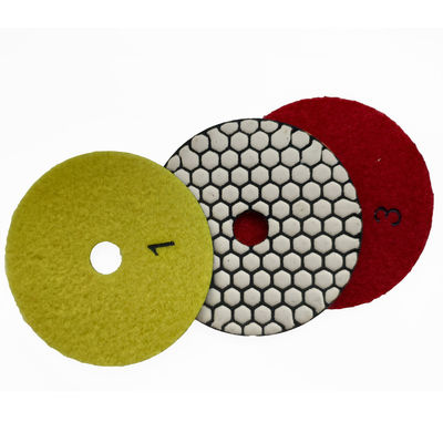 Gepersonaliseerde kleuren 3-stap harsband flexibel polijsten pads voor granietmarmer beste